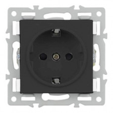 Механизм электрической розетки SCT-MEU1-PL-BK (250V, 16A) (Arlight, -)
