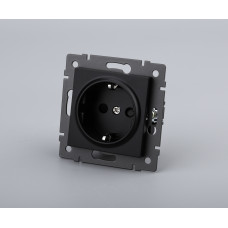 Механизм электрической розетки SCT-MEU1-PL-BK-V (250V, 16A) (Arlight, -)