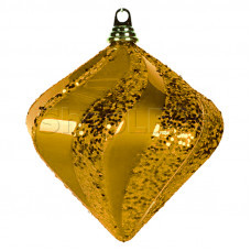 Елочная фигура Алмаз, 20 см, цвет золотой