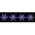 Акриловая светодиодная фигура на каракасе "4 снежинки" Ø 80 см, 458 светодиодов, IP44 понижающий трансформатор в комплекте, NEON-NIGHT, SL513-261