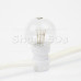 Гирлянда LED Galaxy Bulb String 10м, белый ПВХ, 25 ламп*6 LED ЖЕЛТЫЕ, влагостойкая IP54, SL331-301
